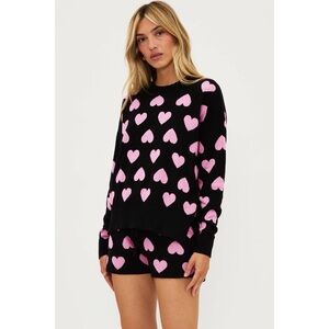 Beach Riot Callie Sweater Love Heart